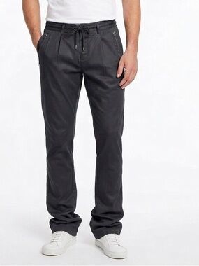 NWT Dolce & Gabbana D&G Black Pleated Drawstring Trouser Pants Sz IT 50